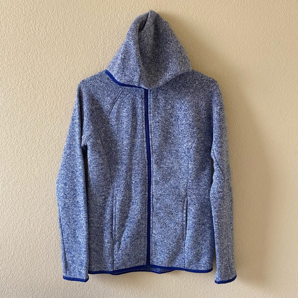 Blue Running Jacket with Hood